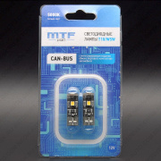 ��������� ������������ 12V T10 WHITE 5000K 3SMD CanBus W5W50CN MTF