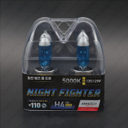 ��������� 12V H4 60/55W (135/125W) 5000K NIGHT FIGHTER (�-�) AB5004 Avantech