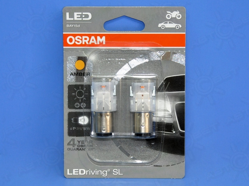 ��������� ������������ 12V P21/5W AMBER LEDriving SL 1458YE (�-�, ��) Osram