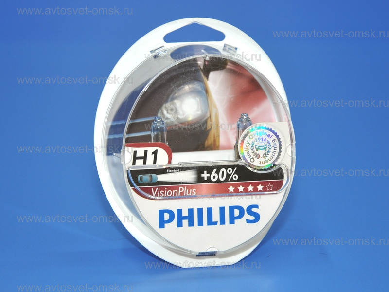 ��������� 12V H1 55W+60% VISION PLUS (�-�) 12258VP Philips
