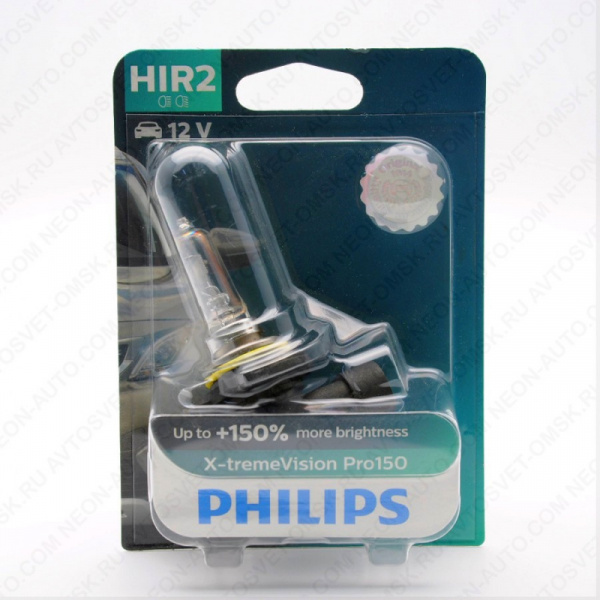 ��������� 12V HIR2 55W+150% X-TREME VISION PRO (��) 9012XVP Philips