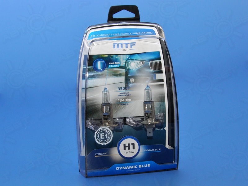 ��������� 12V H1 55W 3300K DYNAMIC BLUE (�-�) HDB1201 MTF