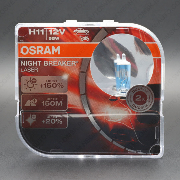 ��������� 12V H11 55W+150% NIGHT BREAKER LASER (�-�) 64211NL_HCB Osram