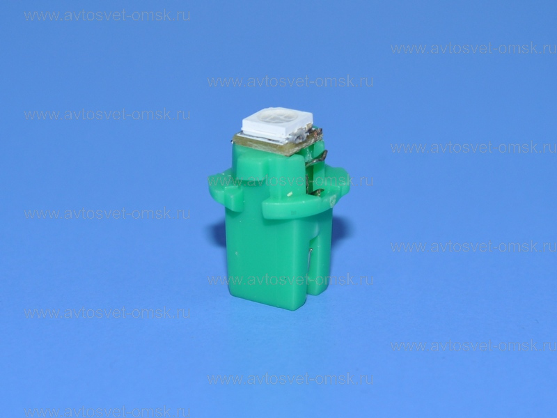 ��������� ������������ 12V �� T5 B8.3D GREEN 1SMD 5050 ���