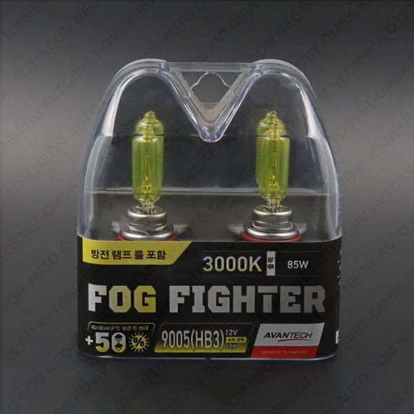 ��������� 12V HB3 65W (85W) 3000K FOG FIGHTER (�-�) AB3005 Avantech