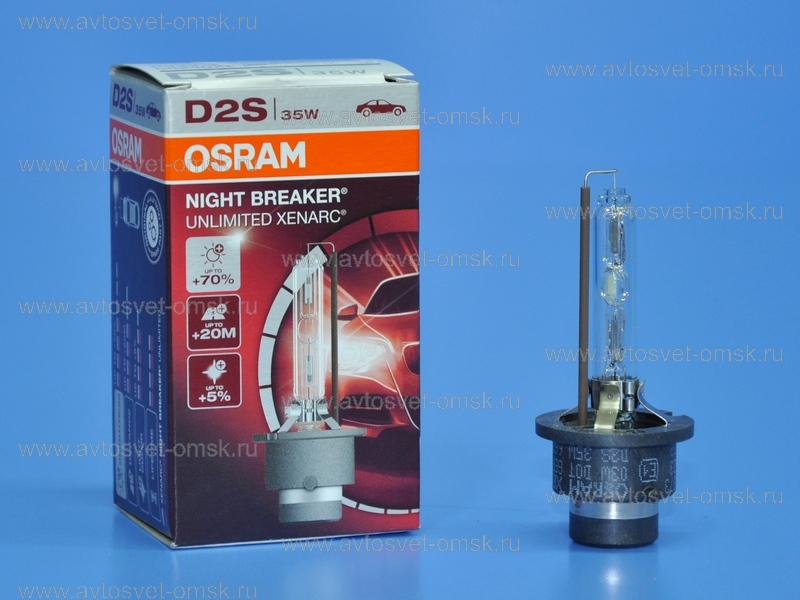����� ���������� D2S 4350K+70% Night Breaker Unlimited 66240XNB Osram