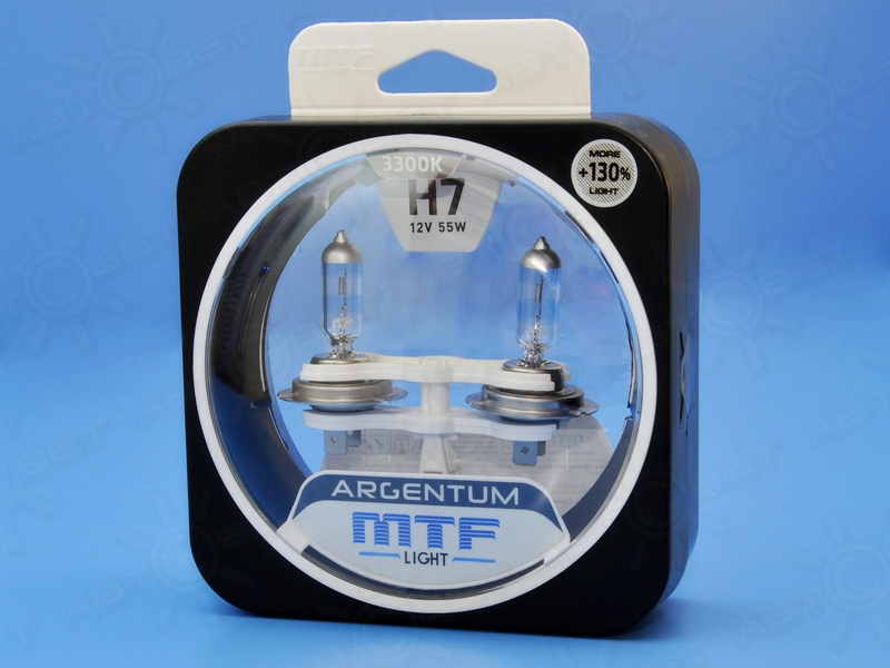 ��������� 12V H7 55W 3300K ARGENTUM+130% (�-�) H3A1207 MTF