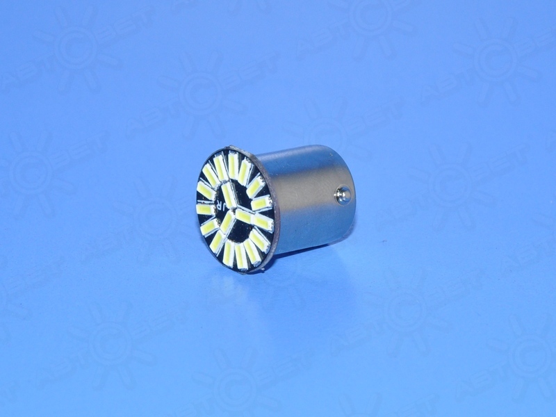 ��������� ������������ 12V P21W WHITE 18SMD 4014 UU