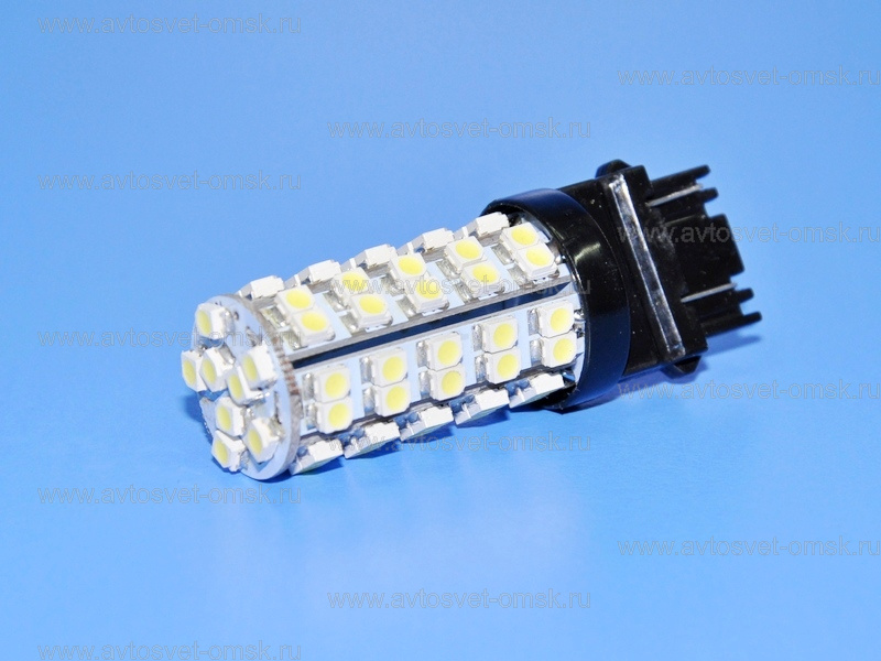 ��������� ������������ 12V P27/7W WHITE 68SMD 1210 UU