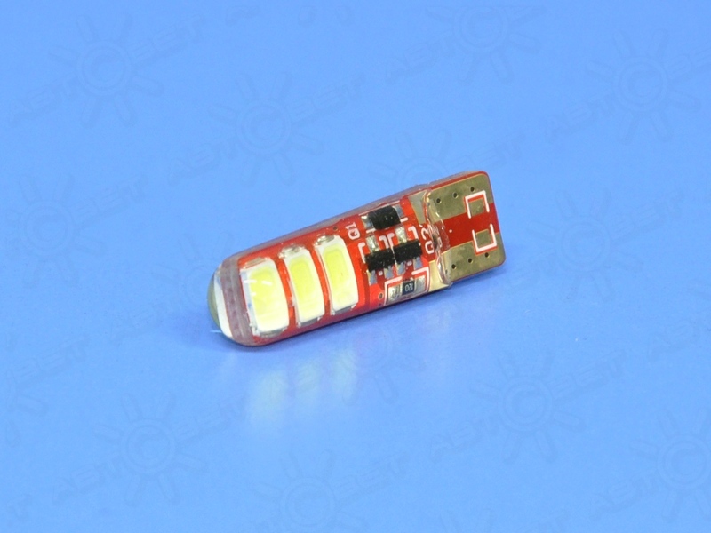 ��������� ������������ 12V T10 WHITE 6SMD 5730 Crystal HP Strob UU