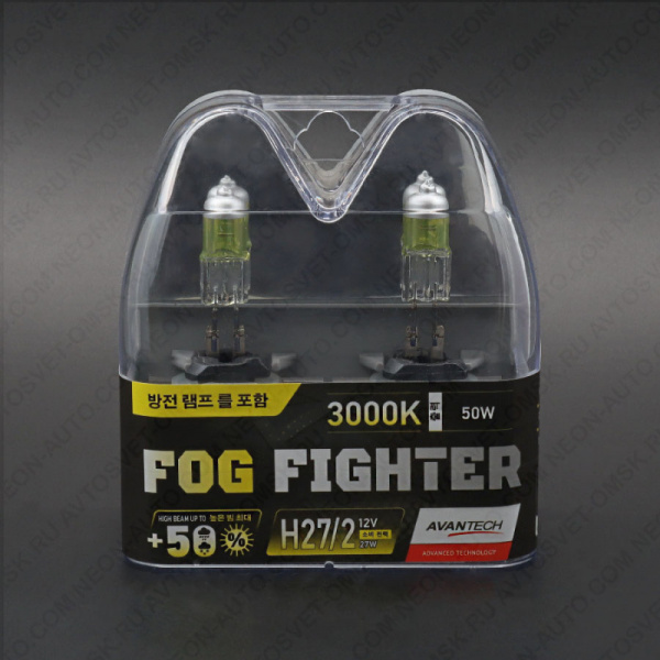 ��������� 12V H27/2 27W (50W) 3000K FOG FIGHTER (�-�) AB3028 Avantech