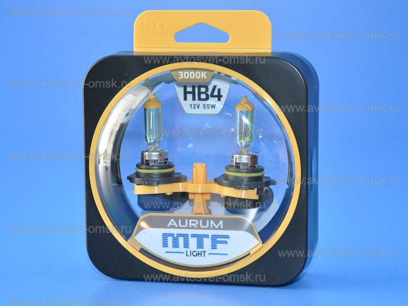 ��������� 12V HB4 55W 3000K AURUM (�-�) HAU12B4 MTF