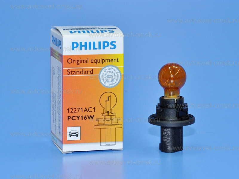 ��������� 12V PCY16W PU20d/2 HiPerClick 12271A Philips