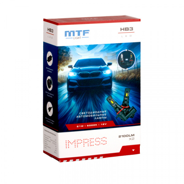 ��������� ������������ 12V HB3 IMPRESS 6000K HTB3K6 MTF