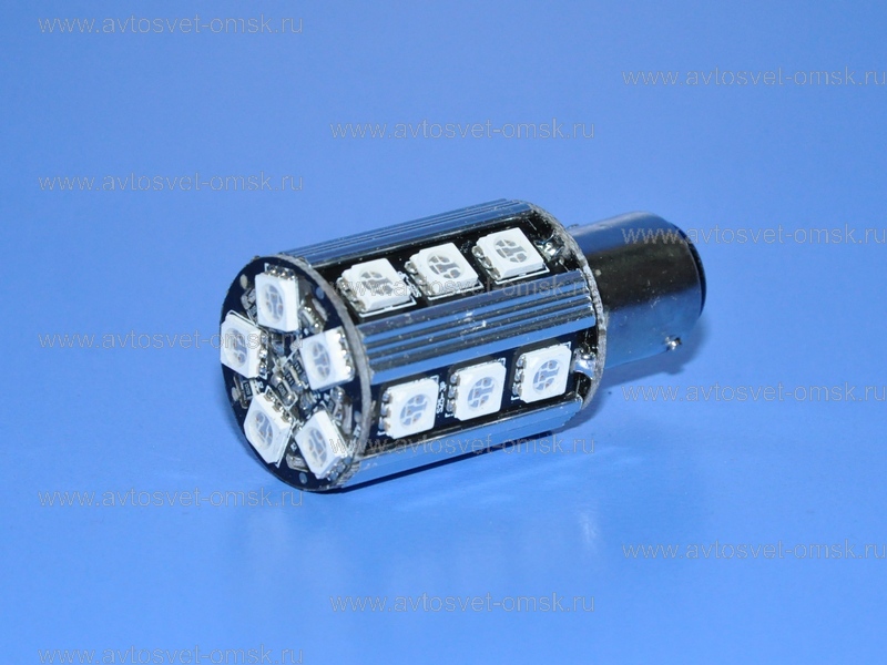 ��������� ������������ 12V PY21/5W YELLOW 20SMD 5050 CanBus BAY15s D-LUMINA