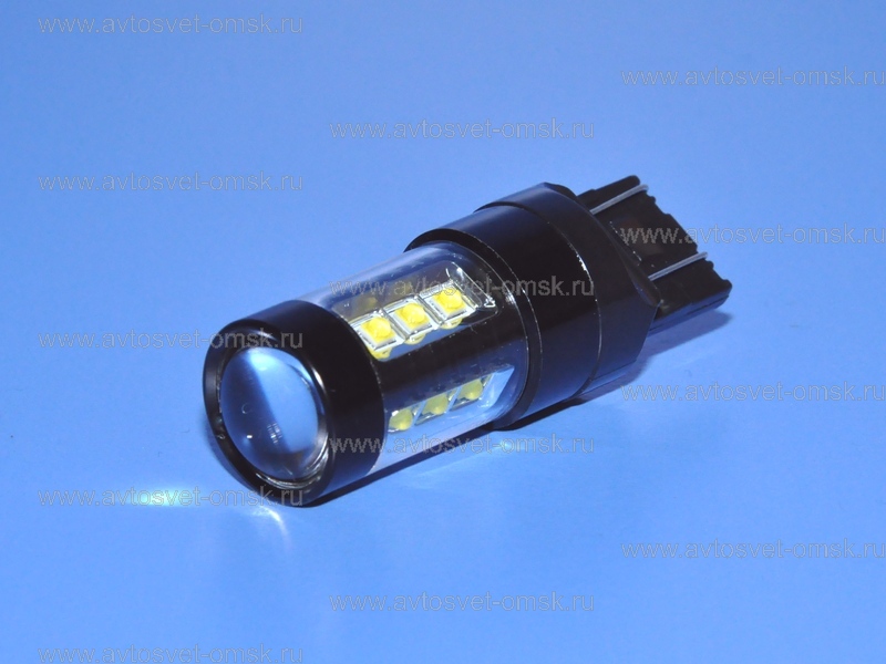 ��������� ������������ 12V W21/5W WHITE 16CREE OSRAM UU