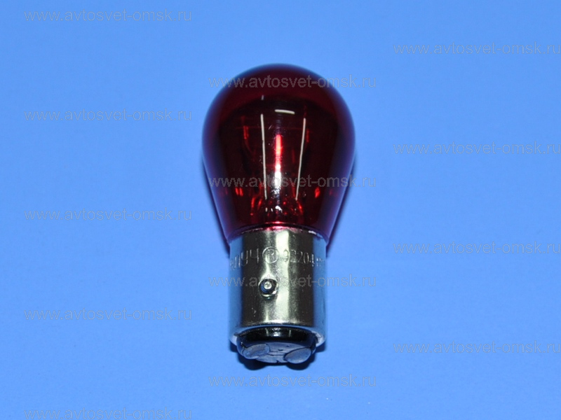 ��������� 12V P21/4W BAZ15d RED ������